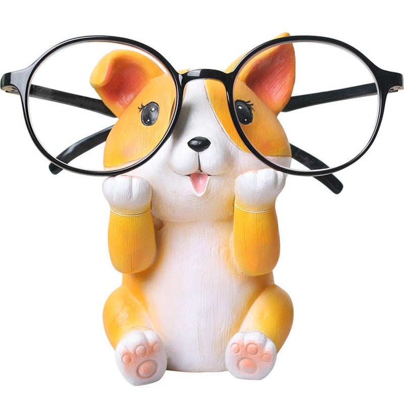 WAWICE Fun Eyeglass Holder Display Stands - Home Office Decorative Glasses Accessories (Corgi) - Image 1